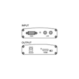 ELCART Converter VGA + Audio → HDMI Art. 42/12360-00 – Ingresso VGA 15-pin + jack audio 3,5mm → uscita HDMI 1080p