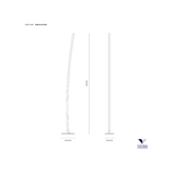 Piantana LED Light Line Bianco e Cromo 20W 3000K Dimmerabile – Vivida SKU 0088.50.CR DIM