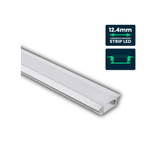 VT-8106-W Profilo LED da Incasso alluminio  per Strip fino a 12,4 mm con Cover Opaca 2 Metri