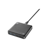 Caricatore da Scrivania Cellularline Multipower Desk 65W GaN – ACHUSBGAN4PD65WK