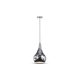 V-TAC Lampadario a Goccia in Metallo Cromato a Specchio con Attacco E27 Max 60W – Design Moderno