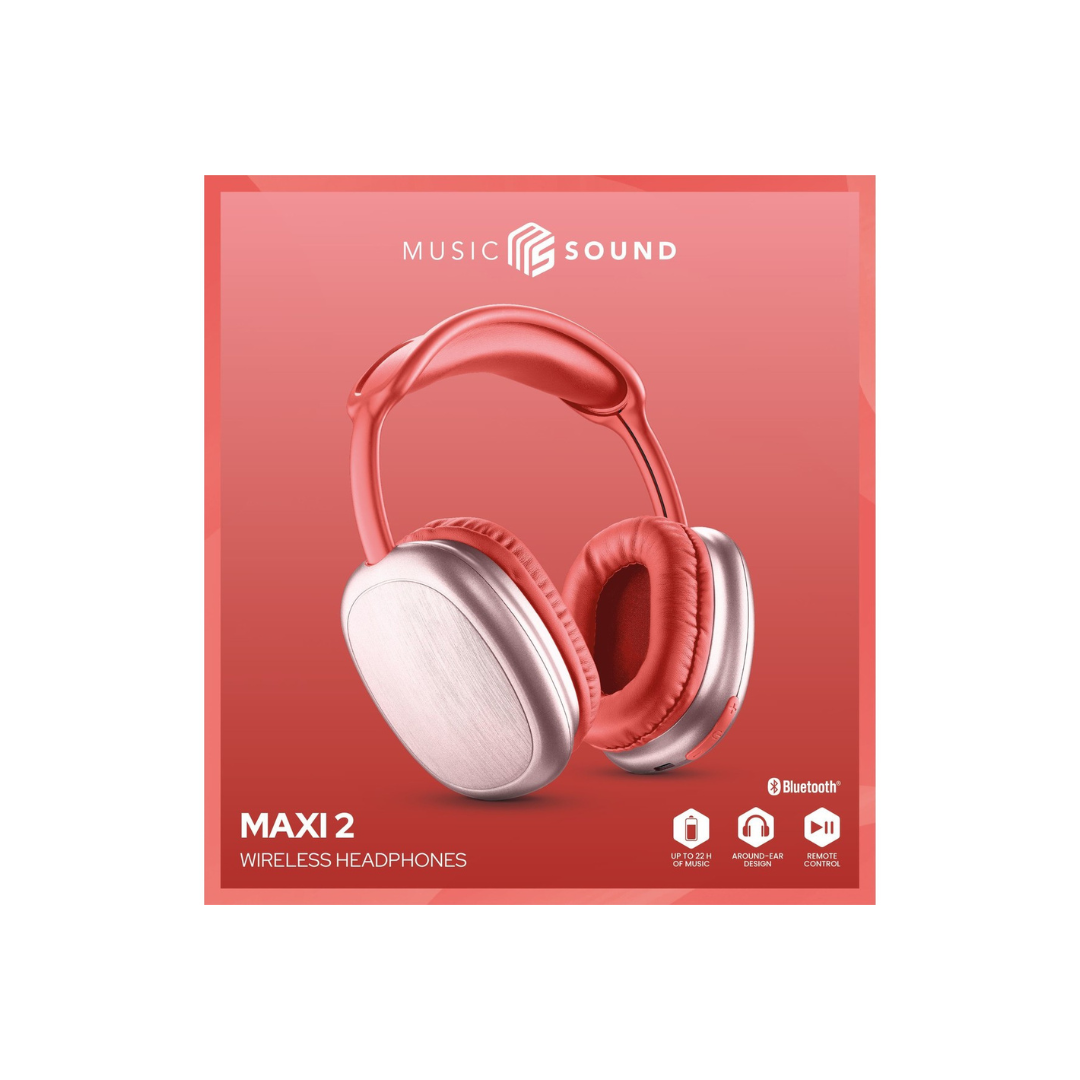 Cuffie Bluetooth Cellularline MS Maxi Rosso BTHEADBMSMAXI2RN