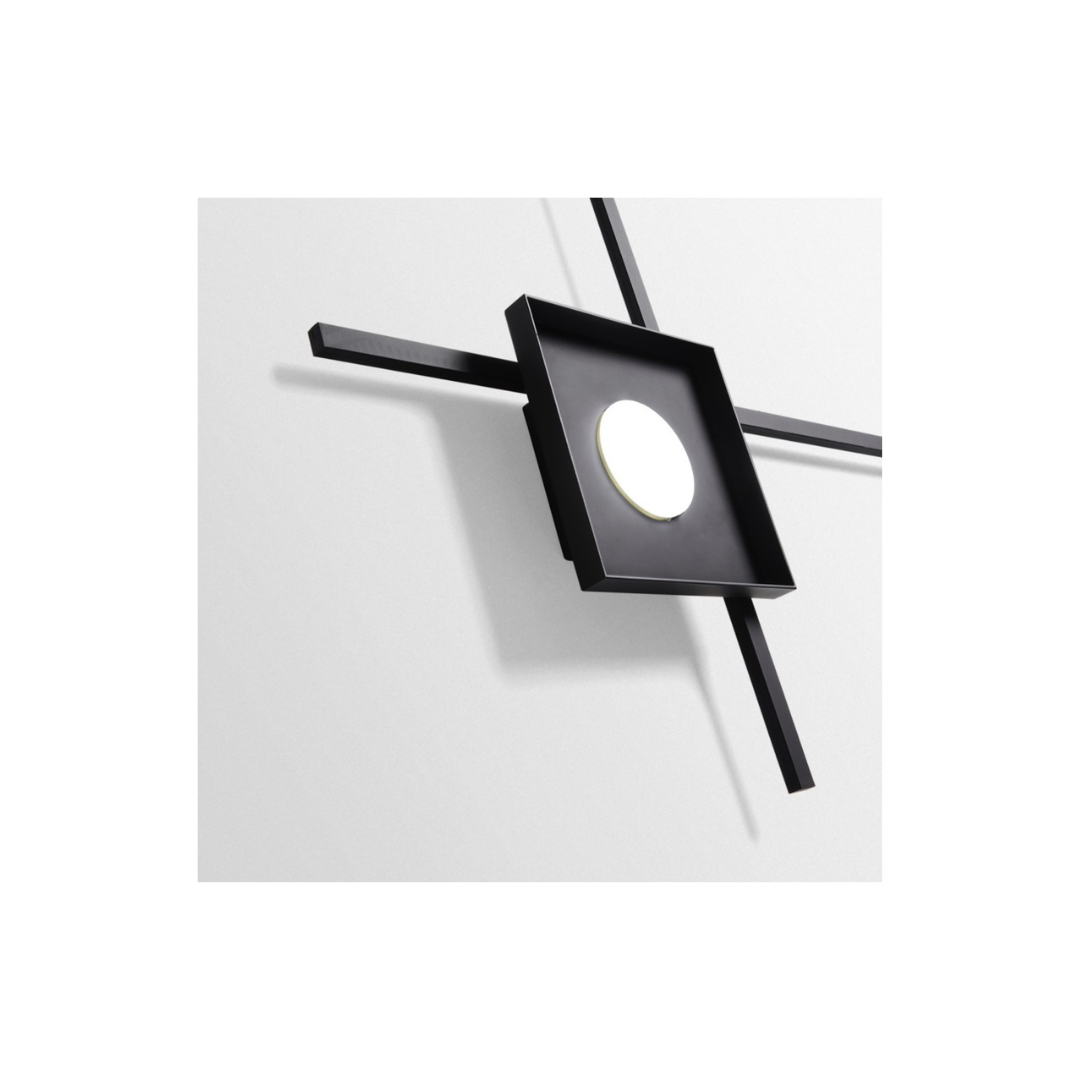 Vivida Multipop Applique/Plafoniera Singola Nera 12W LED GX53 – PLS003.20.NE