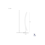 Piantana LED Bow Nera 24W 3000K – Vivida SKU 0041.50.NE