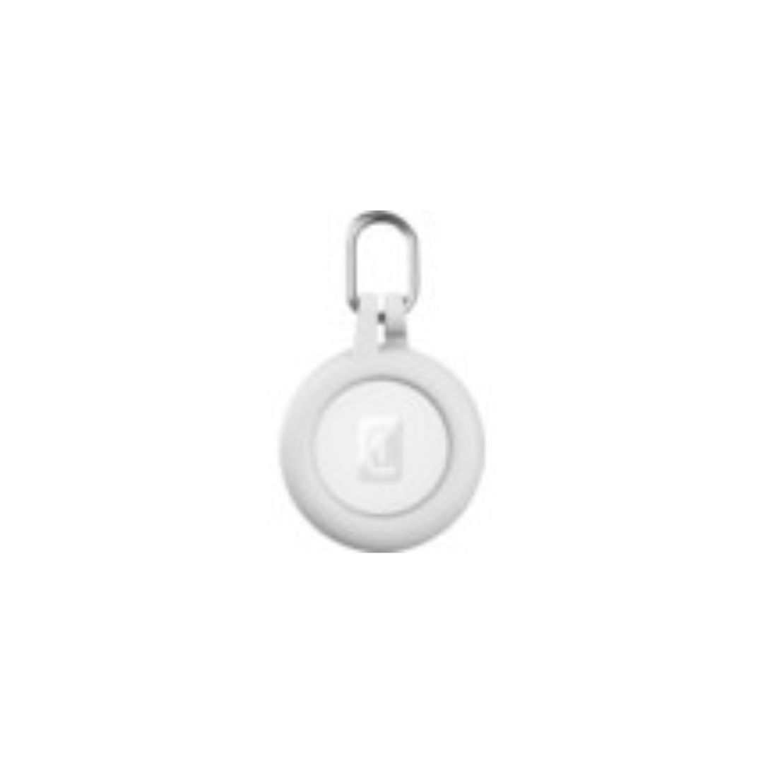 Custodia AirTag / Tracy Tag in Silicone Bianco Cellularline AIRTAGSOFTSHELLW