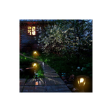 Piantana da Giardino V-TAC a Lanterna con Portalampada E27 (Max 60W) – Nero IP44, Fissaggio a Terra