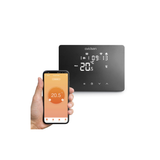 Avidsen HomeTemp 127073 – Termostato Wi-Fi Cablato nero per Controllo Domestico