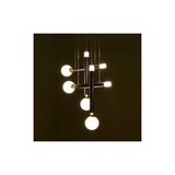 Lampada a Sospensione Seventy 4 Luci Marrone Ossidato 4x2W+4x4W 3000K – Vivida SKU 0080.31.BRL