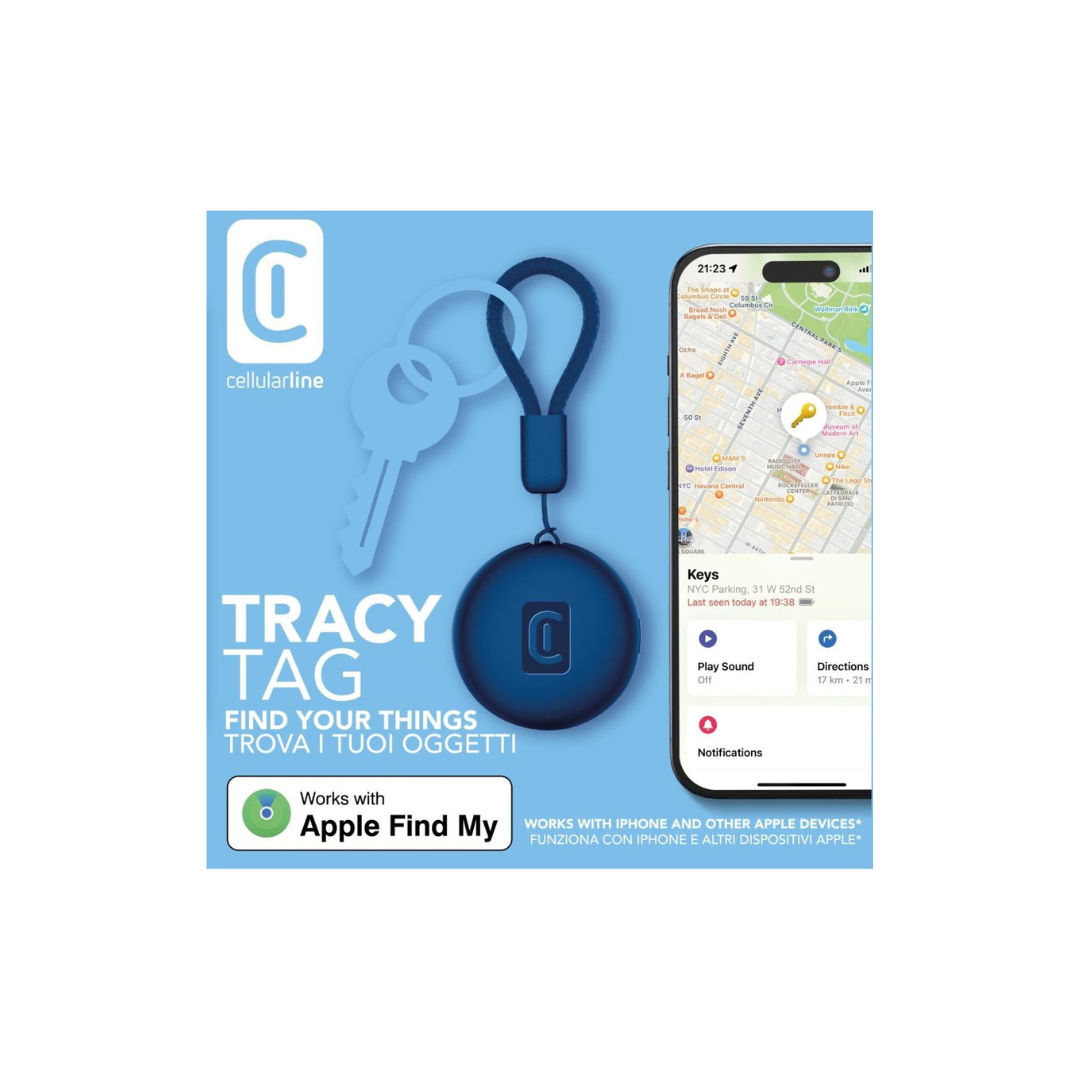 Tracy Tag Bluetooth BTTRACYTAGB – Trova Oggetti Universale Blu