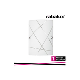 Applique da Parete PHAEDRA 18x26 cm E27 Max 60W Vetro Bianco Decorato – Rabalux 3697