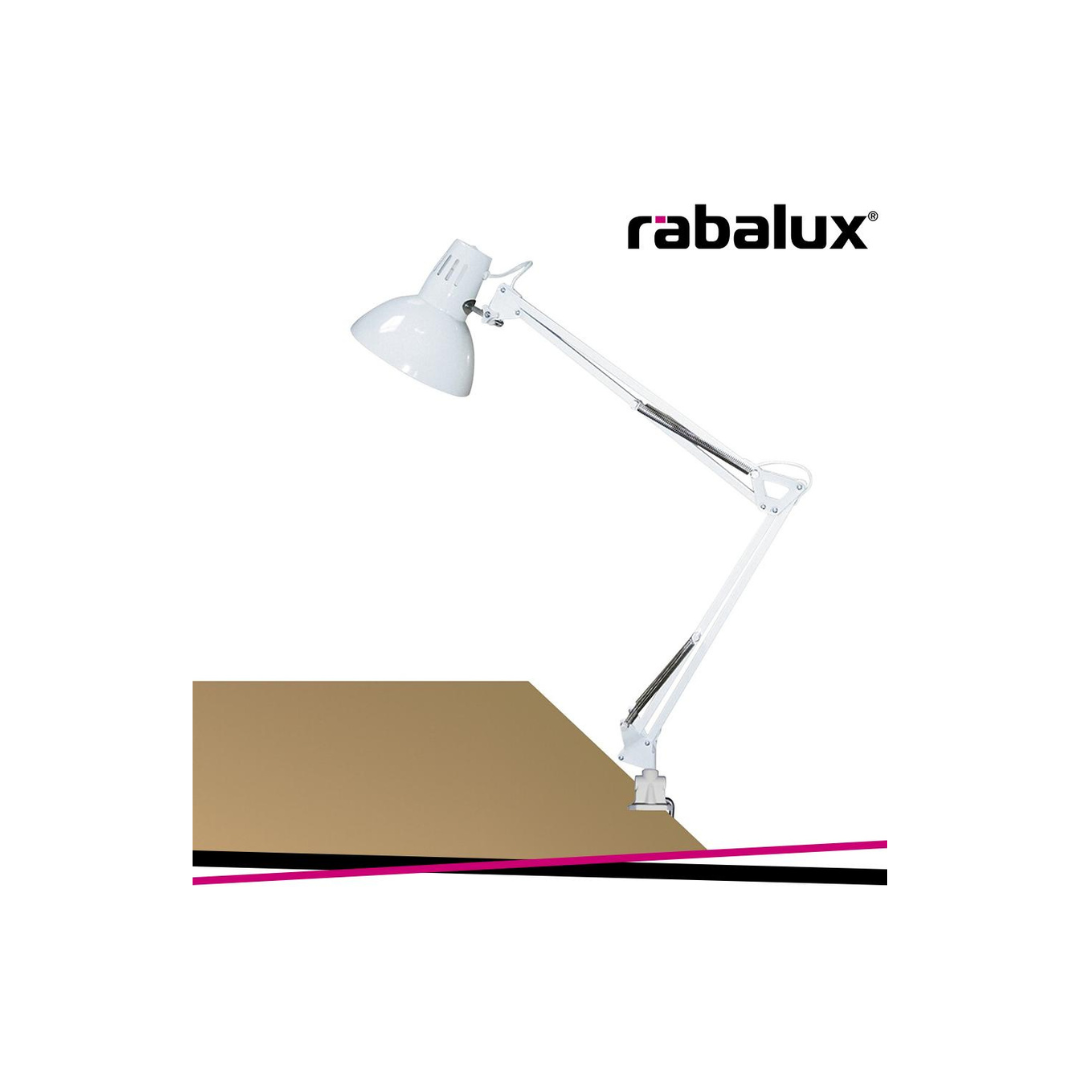 Lampada da Scrivania ARNO con Morsetto H 70 cm E27 Max 60W Bianca – Rabalux 4214