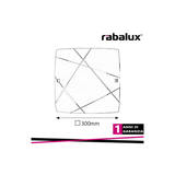 Plafoniera PHAEDRA 30x30 cm E27 Max 60W Vetro Bianco Decorato – Rabalux 3698