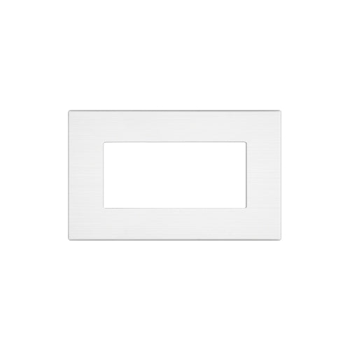 Placca Tecnopolimero Spazzolato T3-Joy 4P Bianco M5004SL-1 comp. Matix