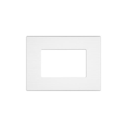 Placca Tecnopolimero Spazzolato T3-Joy 3P Bianco  M5003SL-1 comp. Matix