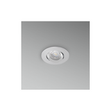 SUPP.INC. GU10 KLAK ROUND -  ORIENT.60°  PER SPOT diam. 50mm - SILVER