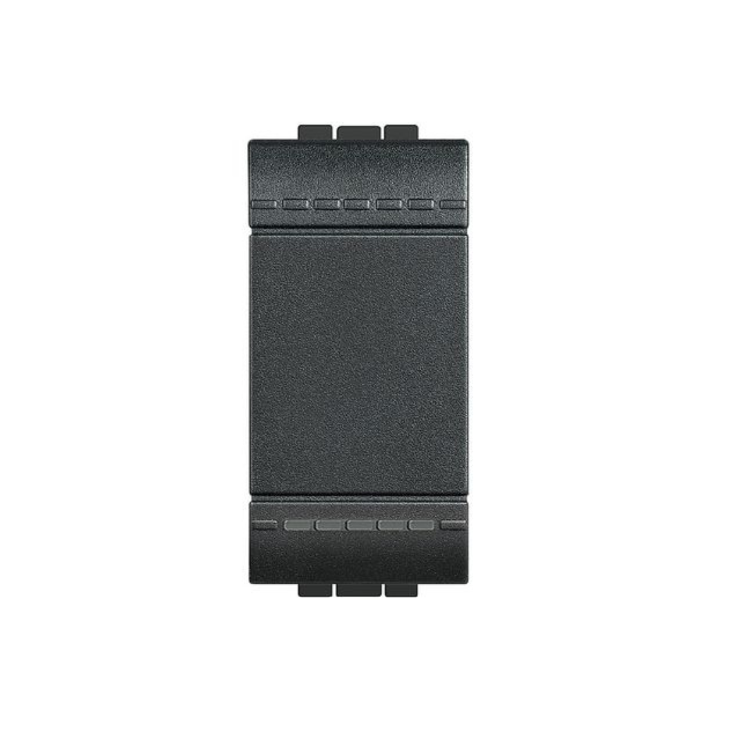 Pulsante Bticino Living antracite  1P NO 10A 1M L4005N