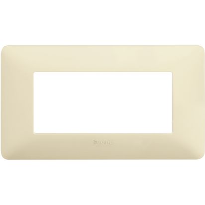 Placca Bticino Matix 4 moduli colore avorio AM4804BAV