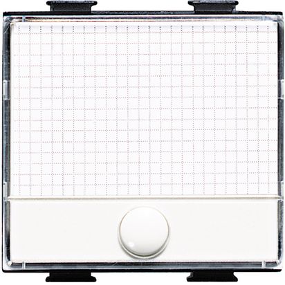 Pulsante portanome Bticino Matix  1P NO 250Vac 10A illuminabile AM5008