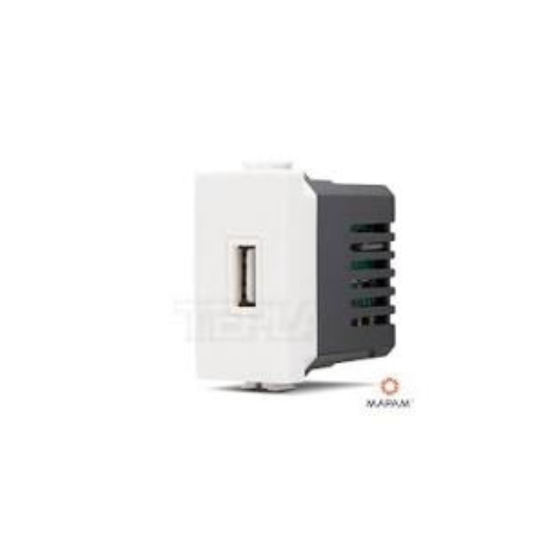 Presa USB singola JOY compatibile Matix - Mapam 529B