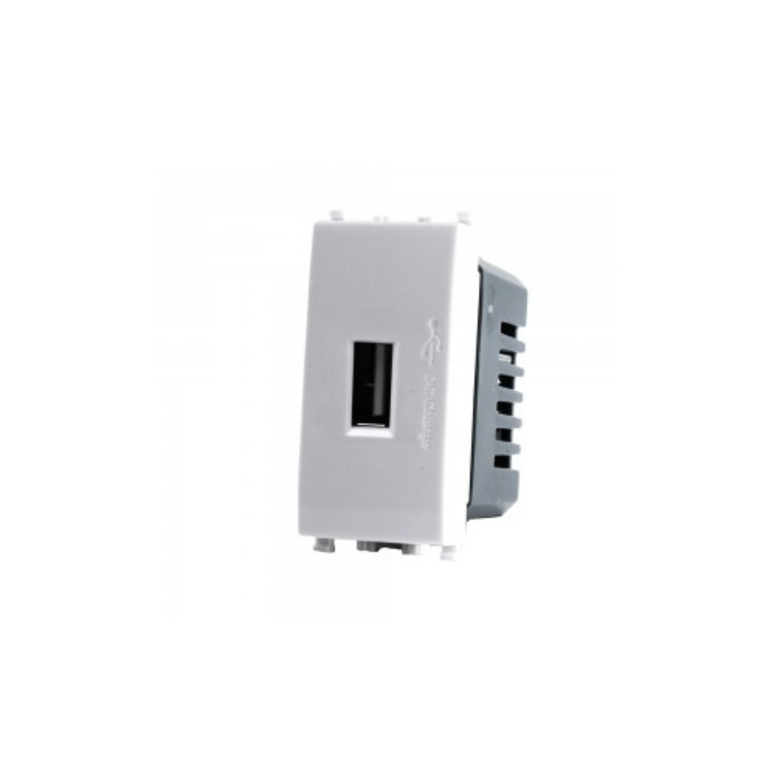 Presa singola USB 629b  compatibile con la serie Vimar Plana