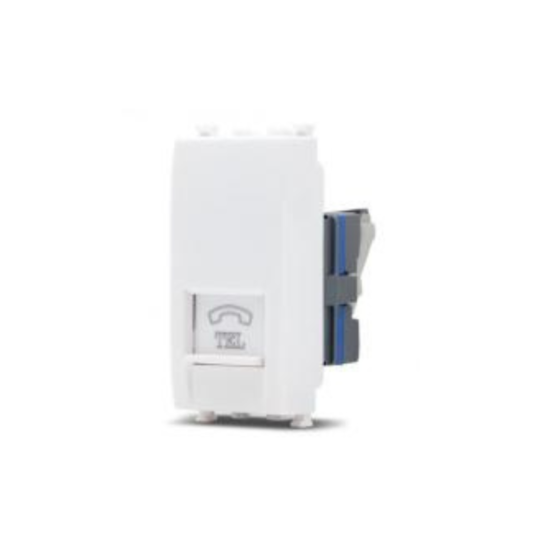 Presa telefonica bianca Mapam Sun  compatibile Vimar Arké 923b