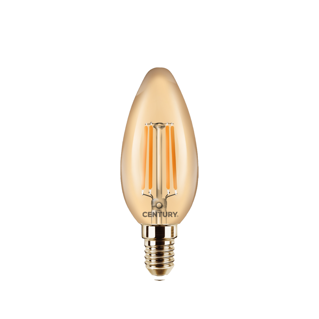 FILAM.LED INCANTO EPOCA CANDELA  4W E14  2200K 320Lm