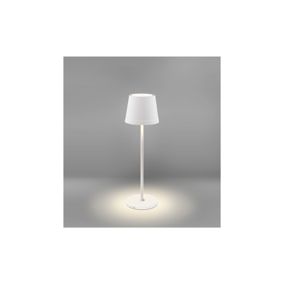 LAMP. DA TAVOLO LED LUME PLUS RICAR. BIANCO 2,2W  2700K190Lm  Dimm.