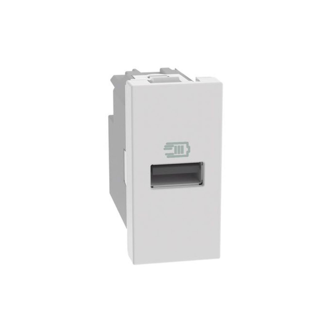 Caricatore Usb tipo A Bticino Matixgo 1M bianco JW4191A