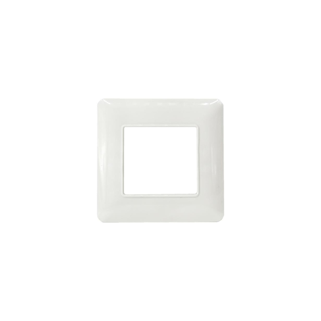 Placca Tecnopolimero 2posti T3-Joy M5002-01 Bianco Compatibile Matix