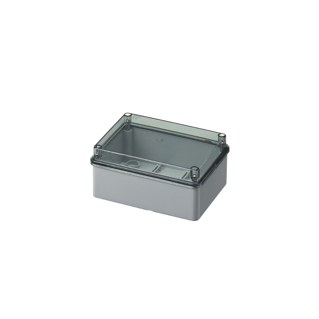 Cassetta pareti lisce Elettrocanali coperchio trasparente  240X190X90 EC420C7