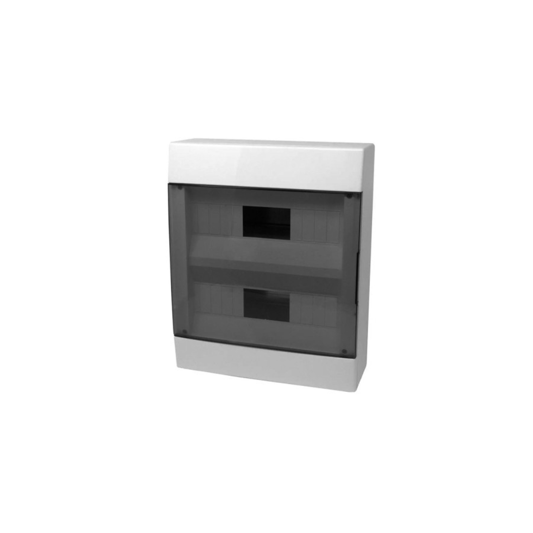 Centralino da parete 36 moduli DIN con portello fumé trasparente FAEG FG14436