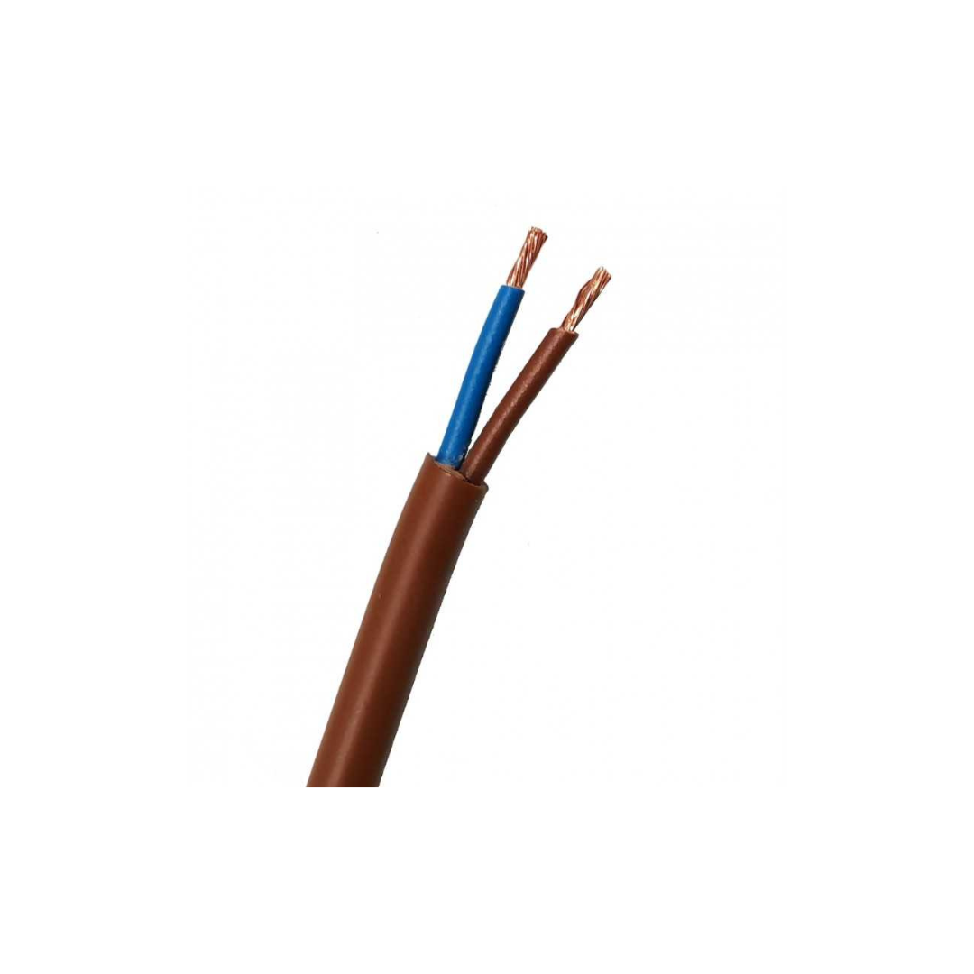 Cavo FS18OR18 Antifiamma 2x1.5 MMQ Colore marrone  MT
