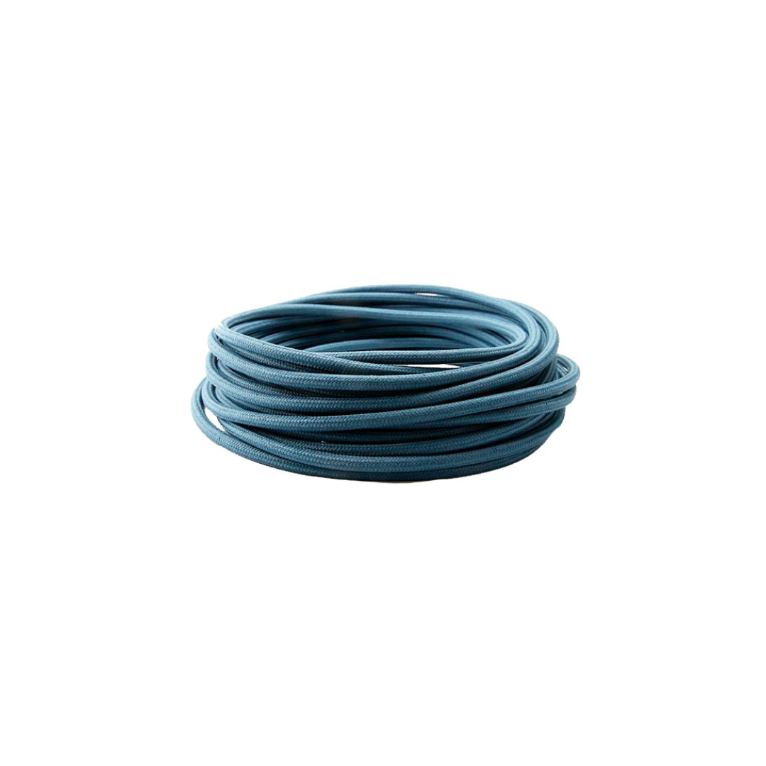 Cavo tondo tipo H03VV-F in PVC rivestito 2x0.75 MT Blu Notte MT