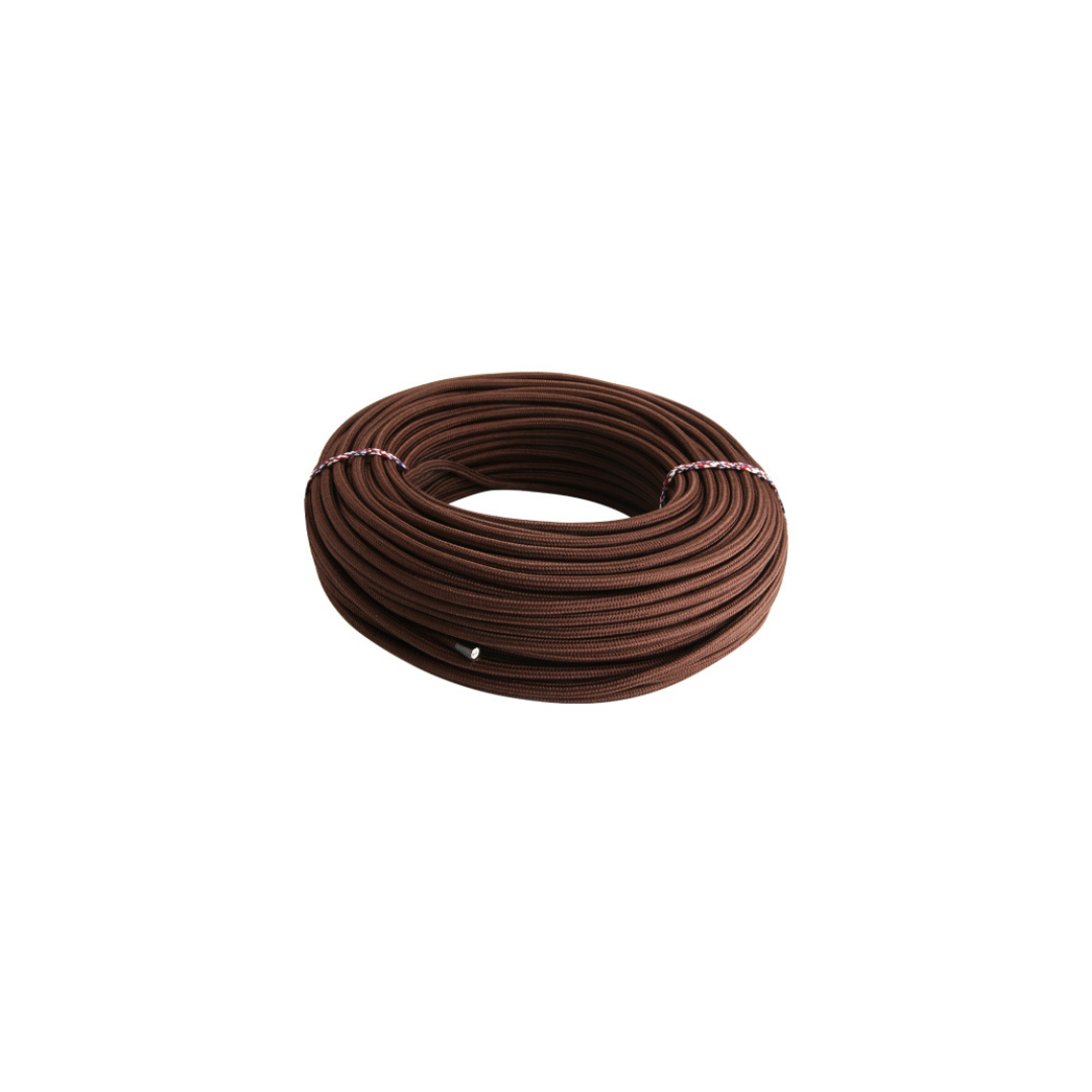 Cavo tondo tipo H03VV-F in PVC rivestito Marrone 2x0.75 MT