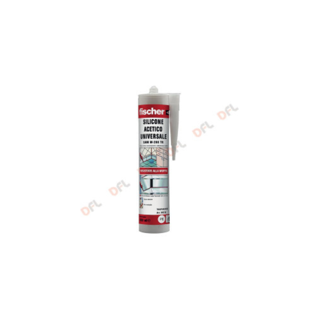 SILICONE ACETICO TRASPAR. ML 280 'SAM M280-TR' 'FISCHER' 9219