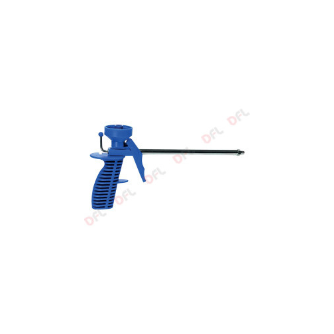 PISTOLA X SCHIUMA POLIURETANICA CORPO PLASTICA/TUBO ZINC.