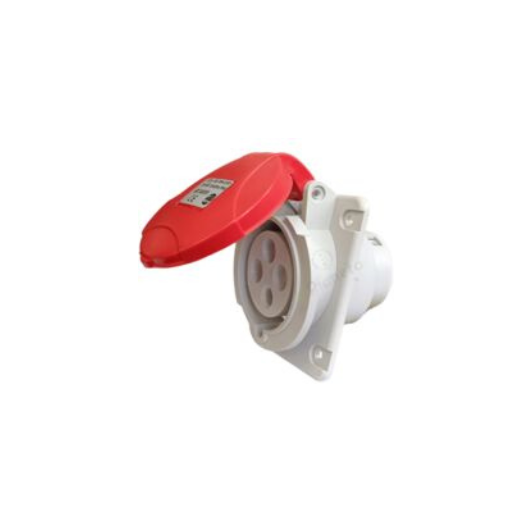 Presa industriale CEE 3P + T 16A 400V IP44 da incasso FG23672