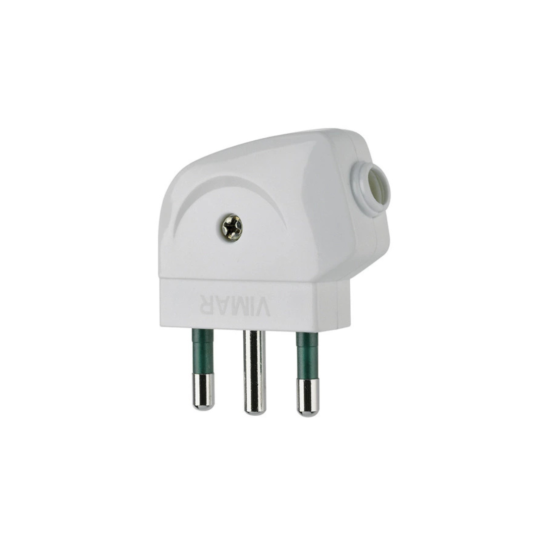 Spina 2P+T 16A S17 90° bianco