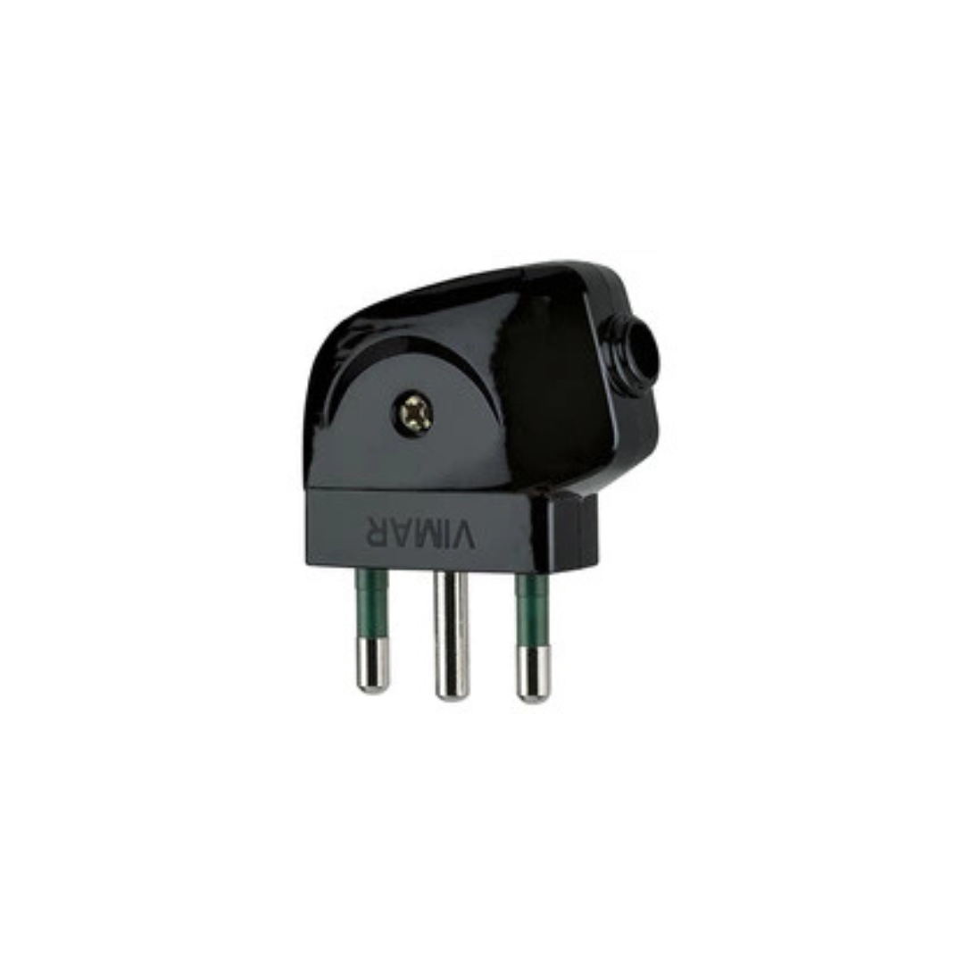 Spina 2P+T 16A S17 90° nero
