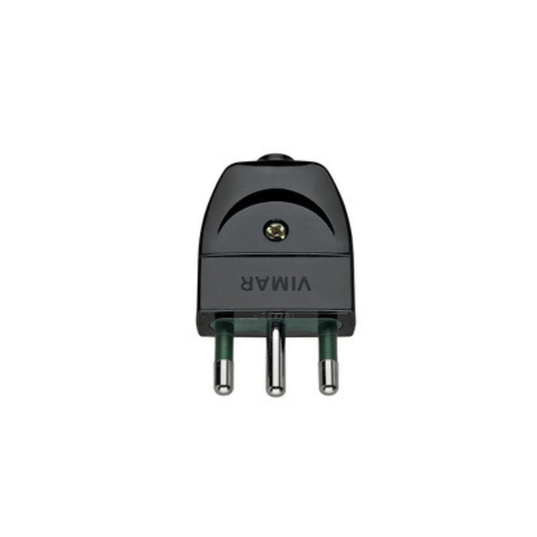 Spina 2P+T 16A S17 assiale nero