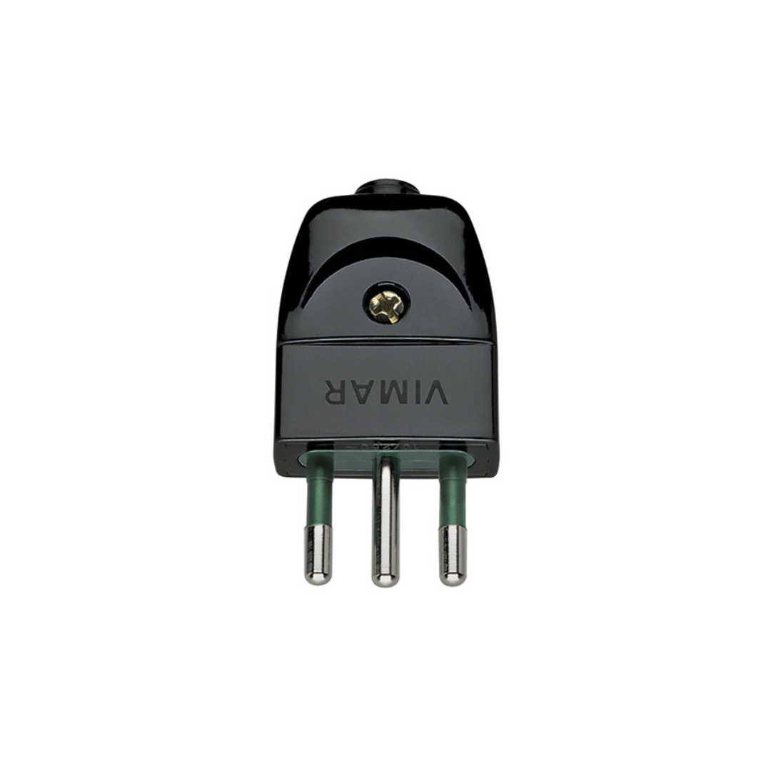 Spina 2P+T 10A S11 assiale nero