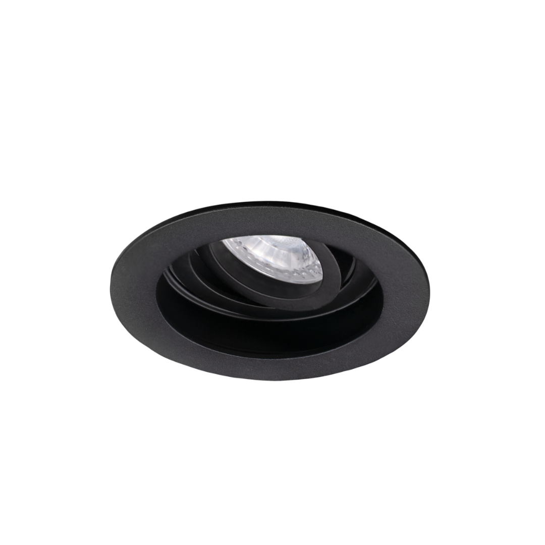SUPP.INC. GU10 KLAK ROUND - FIXED - NERO