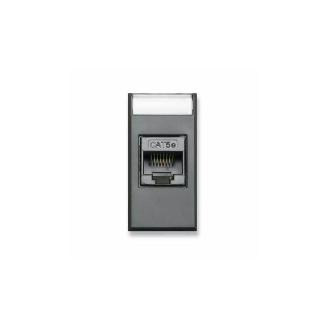 Presa RJ45  AVE CAT5E UTP - non schermata - Tekla S44 colore grigio Tekla - finitura opaca  445027C5E