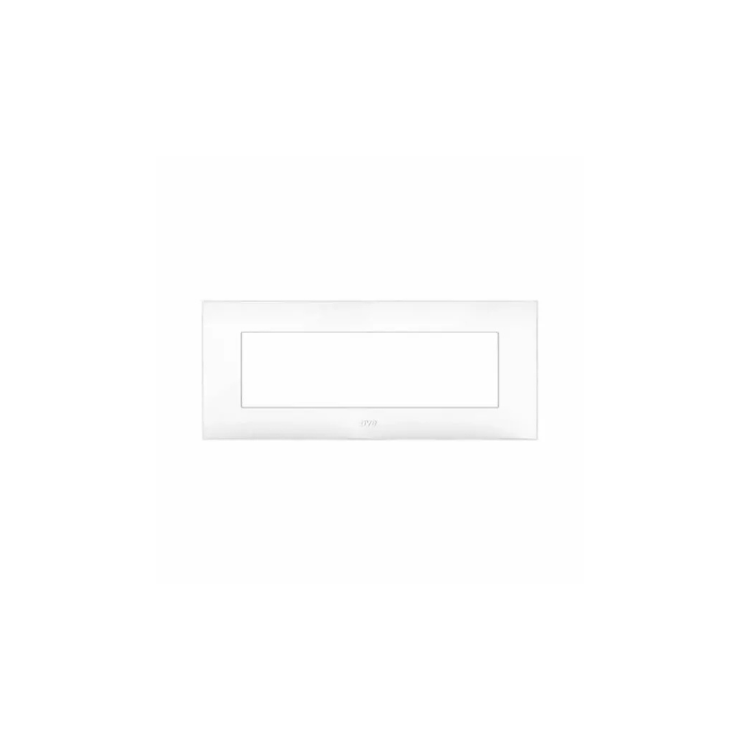Placca 7 Mod. AVE Tecnopolimero Young S44, colore bianco - 44PJ07B
