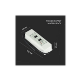 Alimentatore in Plastica 100W 12V 8.5A IP67 VTAC 3251