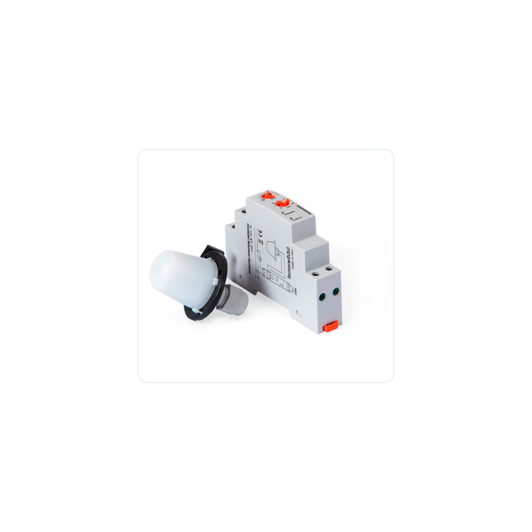 Interruttore crepuscolare con sonda TECNOSWITCH temporizzato CR101TE