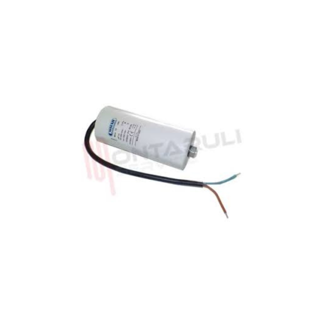 Condensatore per avviamento motori 80MF 450V con cavo bipolare FAET 0601100