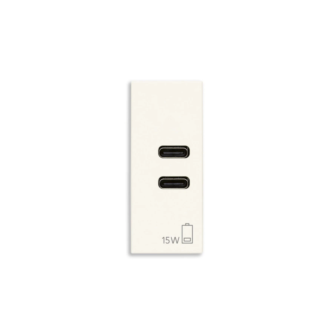 Alimentatore USB C+C VIMAR  15W 3A 5V bianco VIW30292.CCB