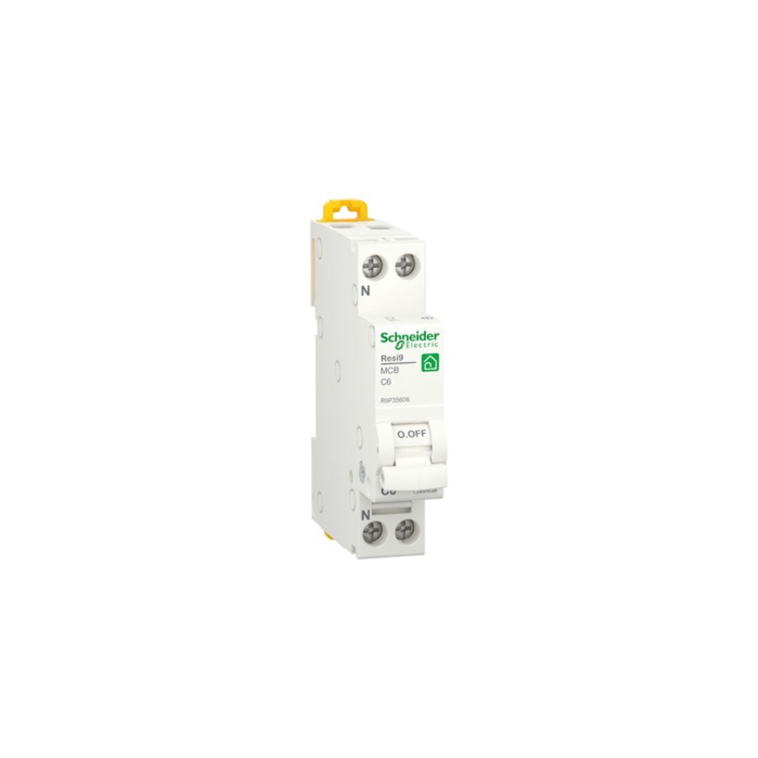 Interruttore Magnetotermico Miniaturizzato 1 Modulo Schneider Electric R9P35625 Resi9 – 1P+N, 25A, Curva C, 4500A