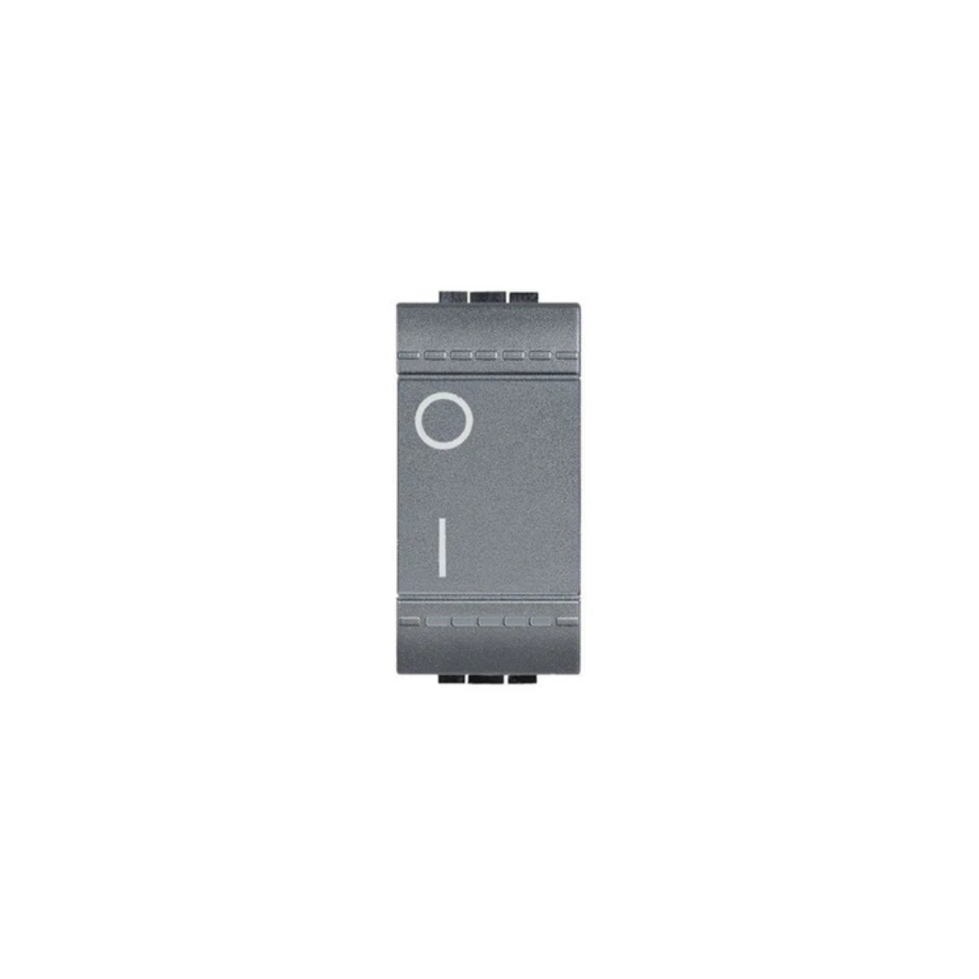 interruttore bipolare Bticino Living 2P 16 AX 250 Vac - Antracite L4002N